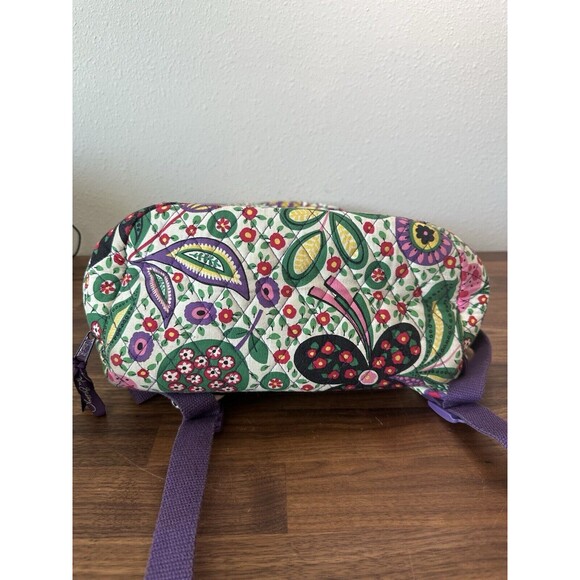 Retired Vera Bradley Full Size Back Pack Heather Purple Floral - Picture 9 of 9
